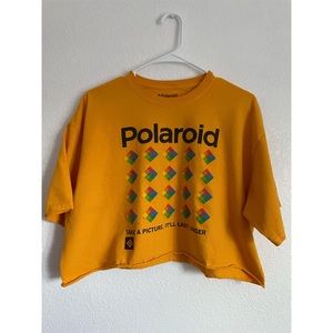 Polaroid crop top